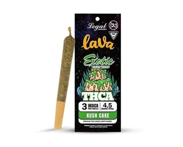 Kush Cake Lava THCA Pre Rolls 4.5g - 3 Pack