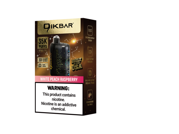 QikBAR Nicotine vape - White Peach Raspberry