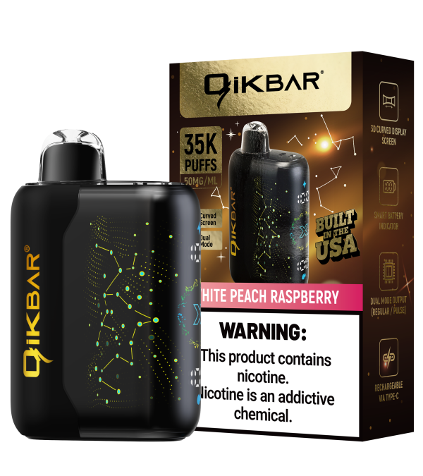 QikBAR Nicotine vape - White Peach Raspberry